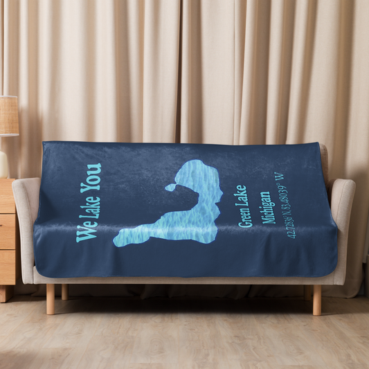Green Lake Sherpa Blanket