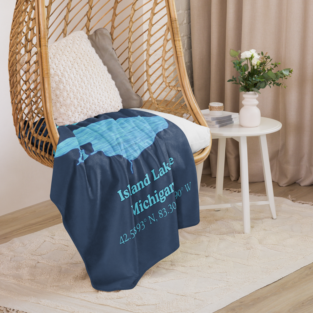 Island Lake Sherpa Blanket