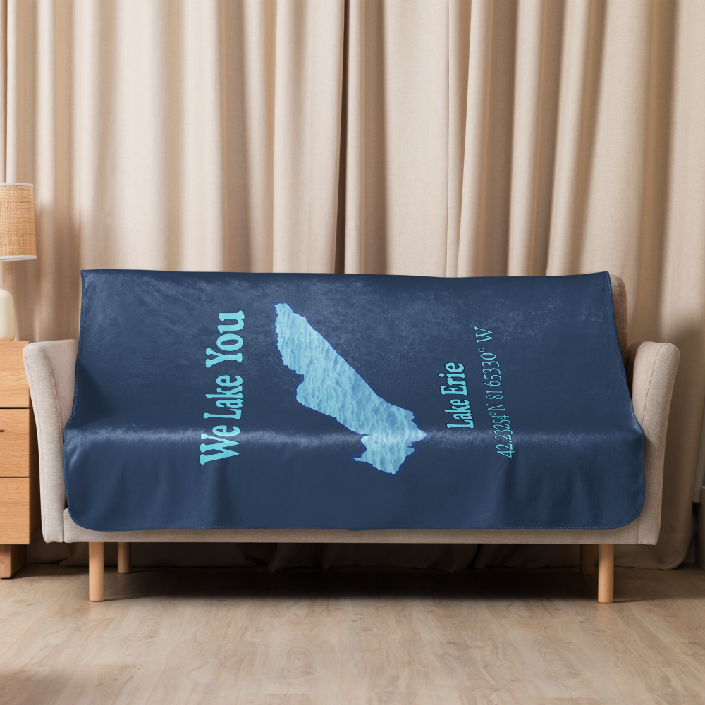 Lake Erie Sherpa Blanket