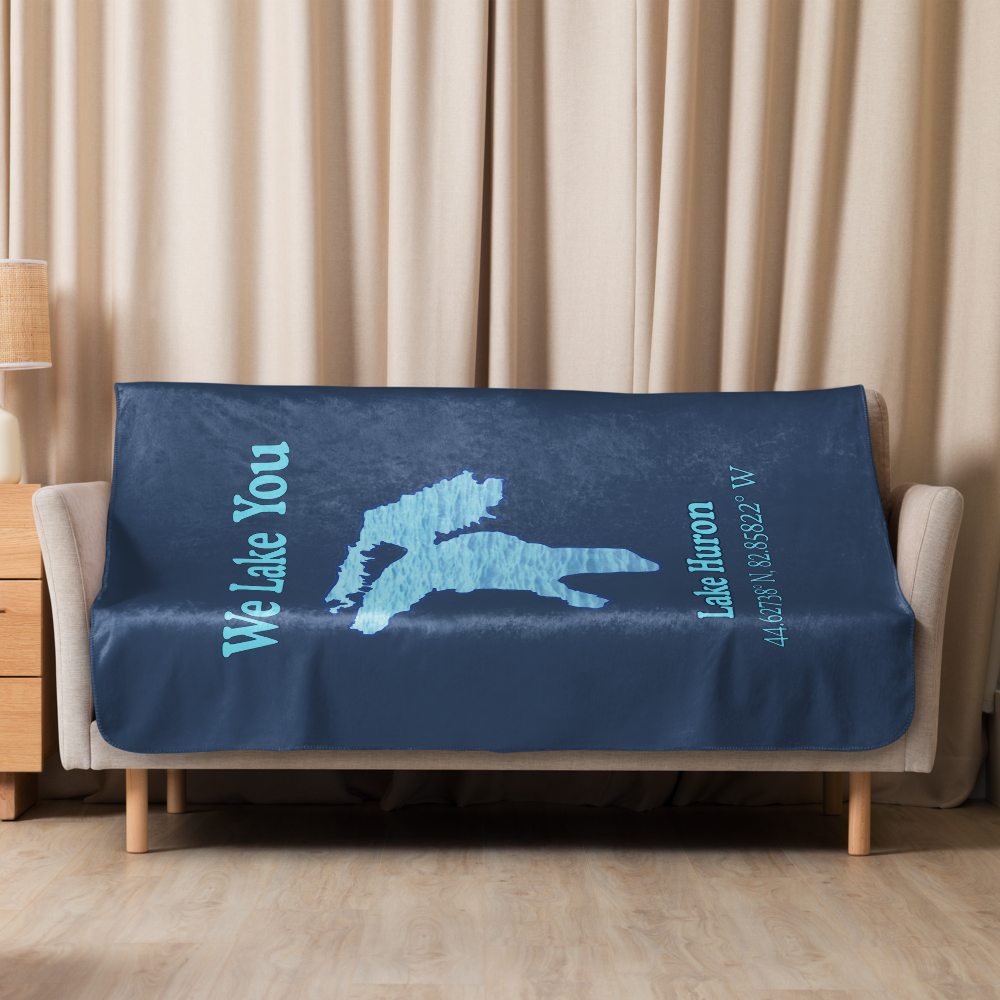 Lake Huron Sherpa Blanket