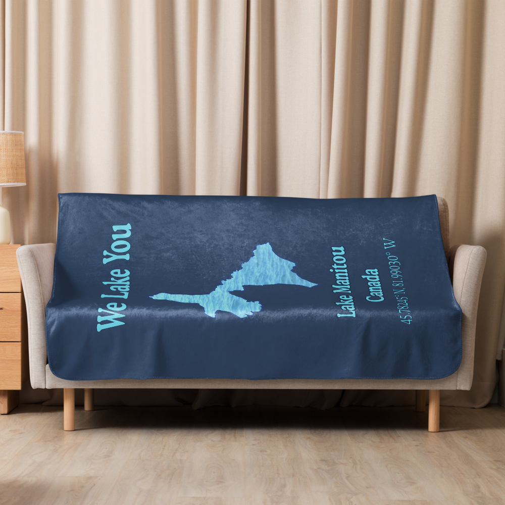 Lake Manitou Sherpa Blanket