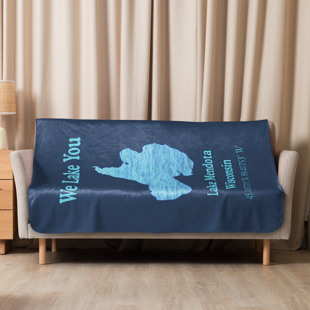 Lake Mendota Sherpa Blanket