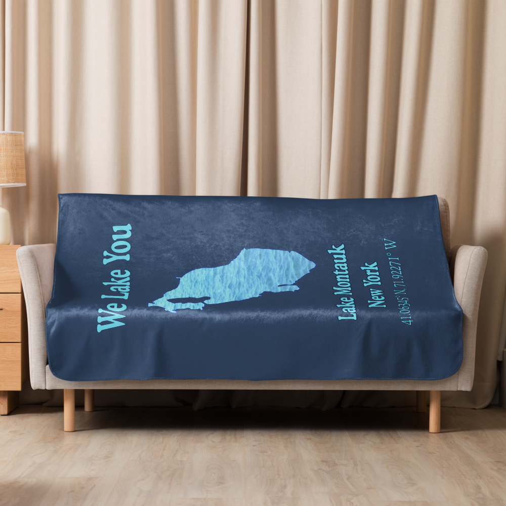 Lake Montauk Sherpa Blanket
