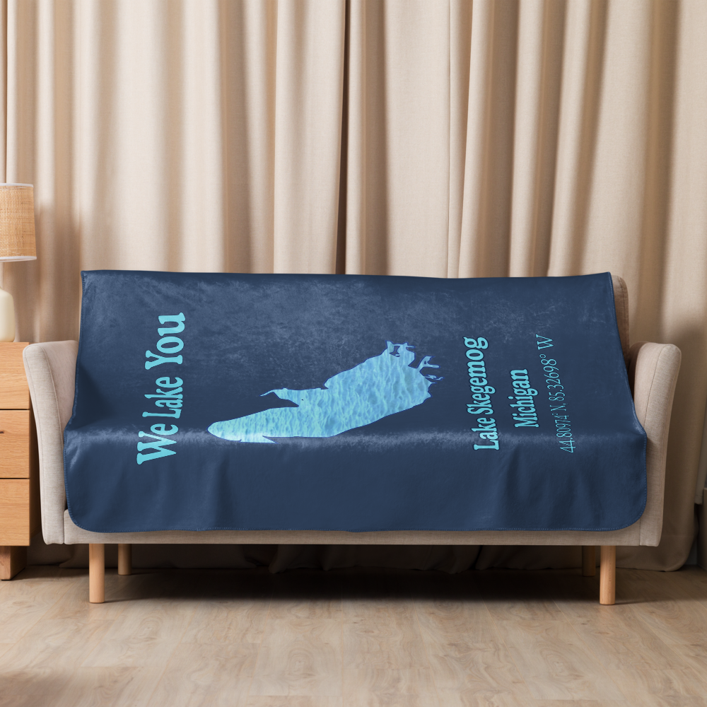 Lake Skegemog Sherpa Blanket