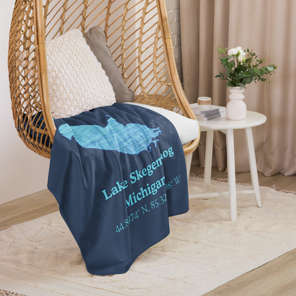Lake Skegemog Sherpa Blanket
