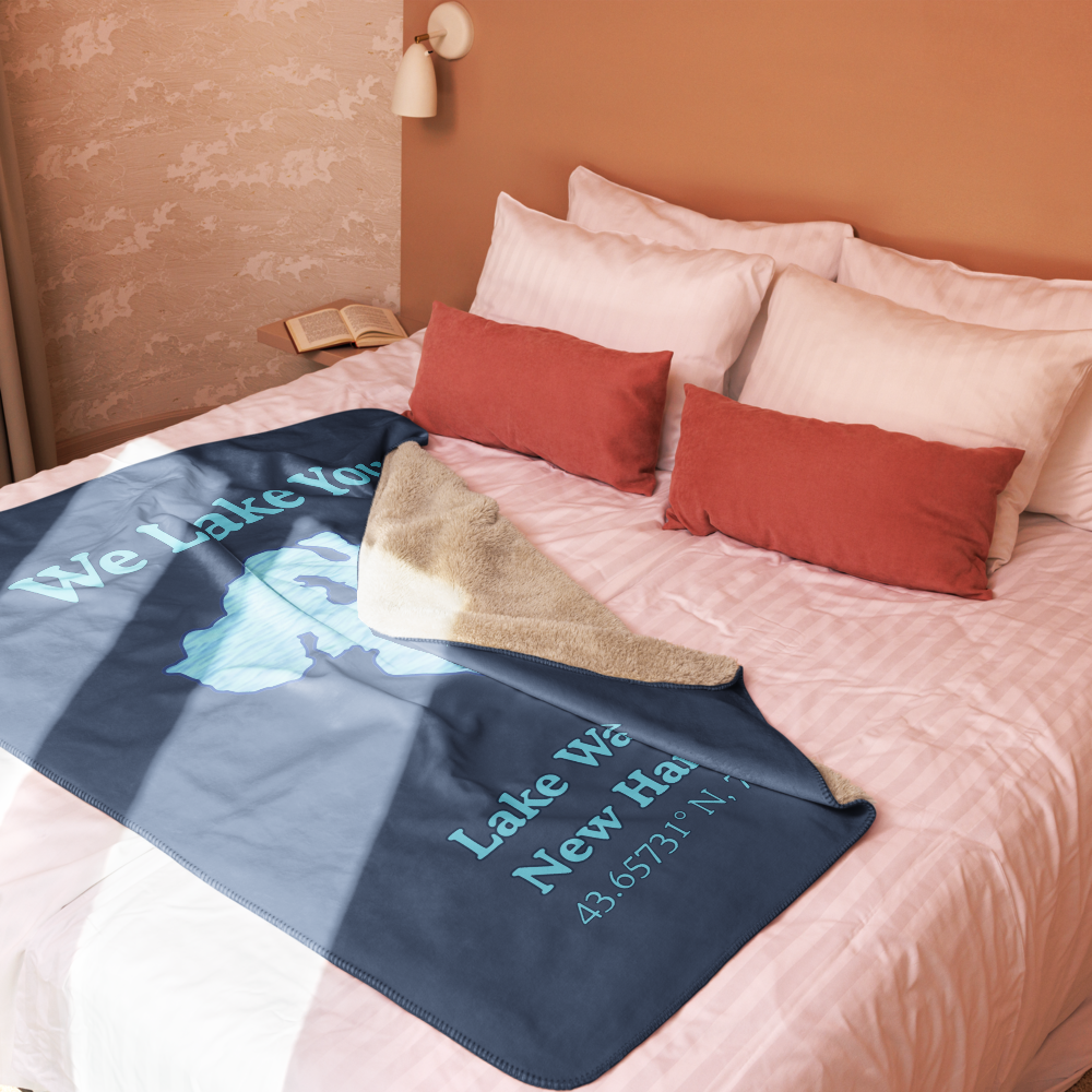 Lake Waukewan Sherpa Blanket