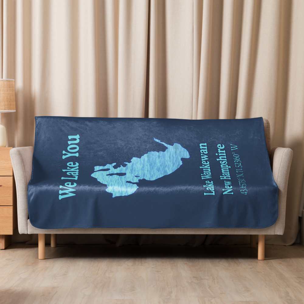 Lake Waukewan Sherpa Blanket