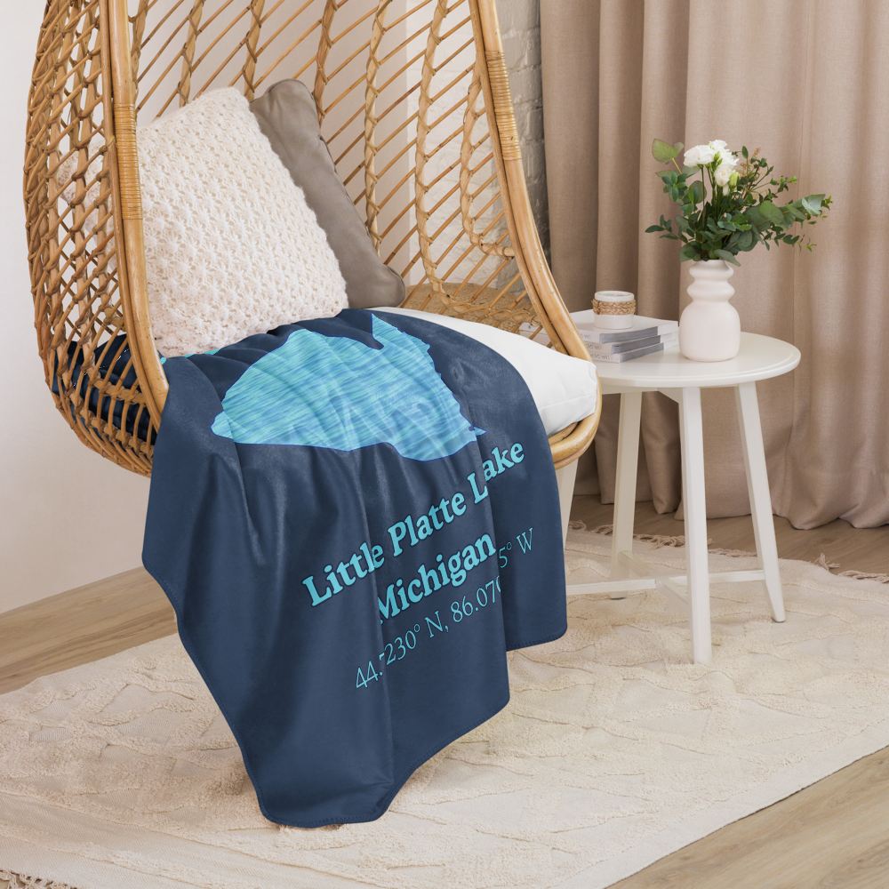 Little Platte Lake Sherpa Blanket