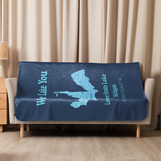 Sherpa blanket with Lower Straits Lake