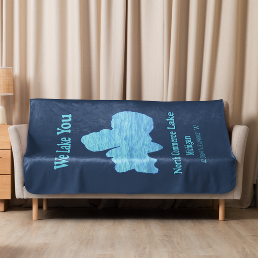 North Commerce Lake Sherpa Blanket