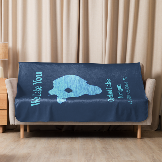 Orchard Lake Sherpa Blanket