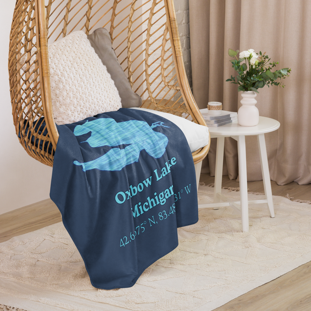 Oxbow Lake Sherpa Blanket