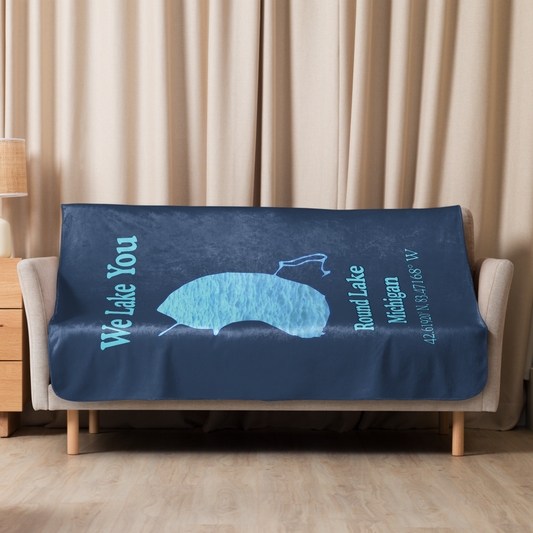 Round Lake Sherpa Blanket