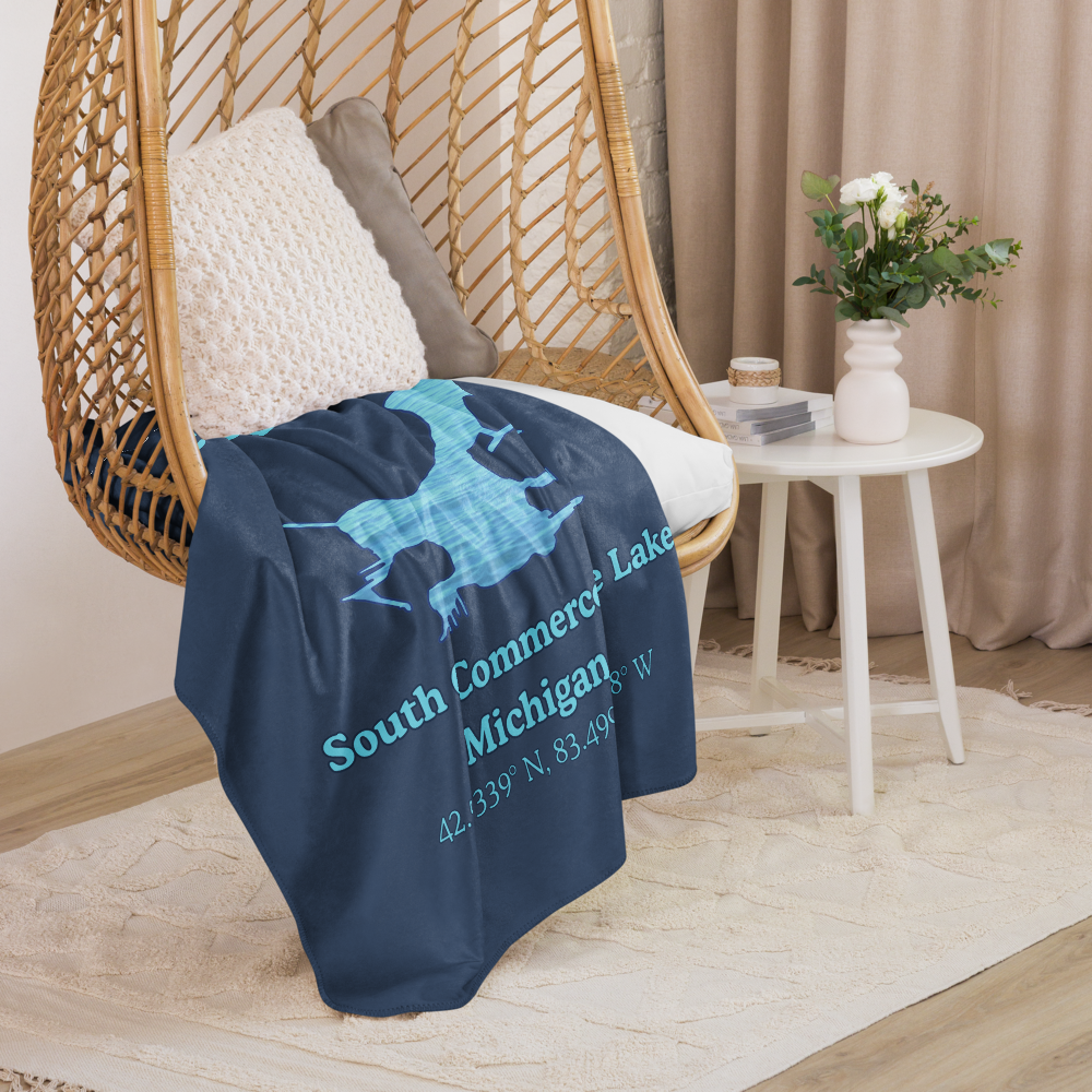 South Commerce Lake Sherpa Blanket