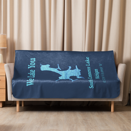 South Commerce Lake Sherpa Blanket