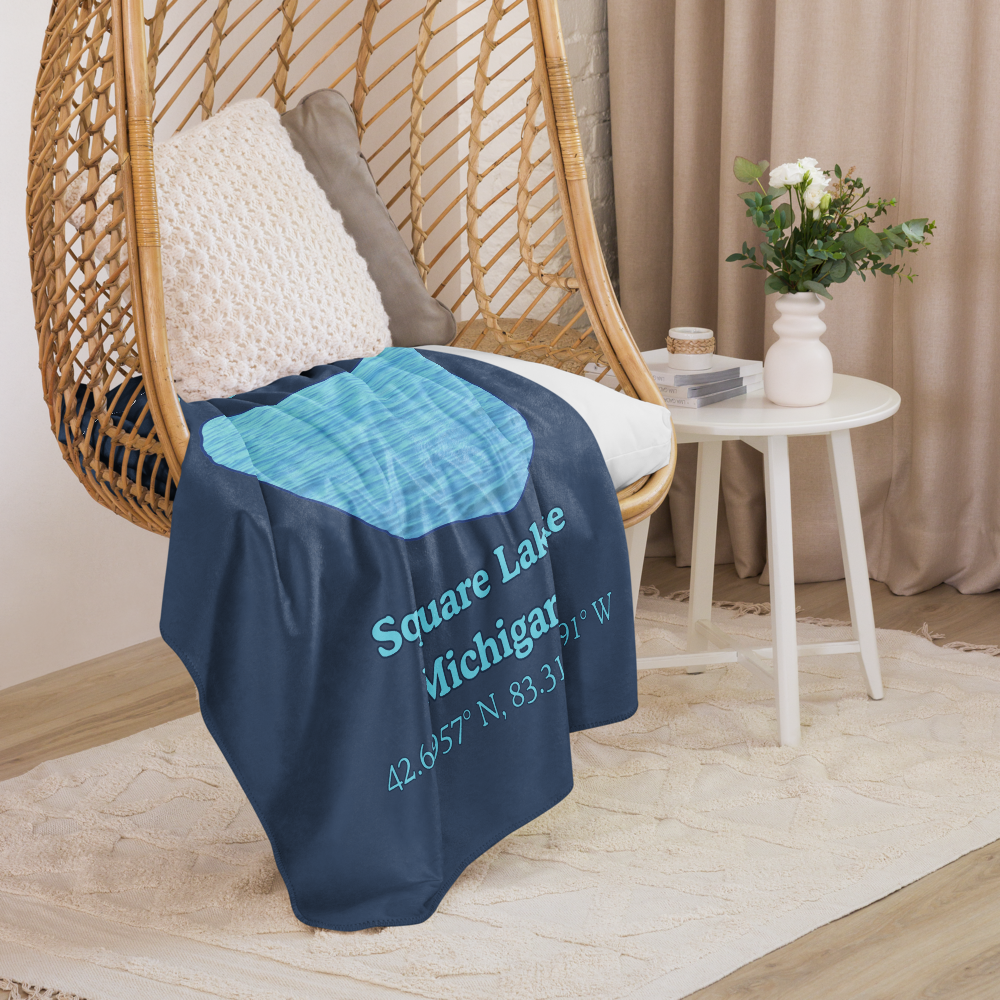 Square Lake Sherpa Blanket