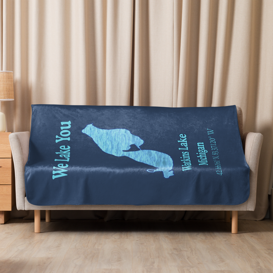Watkins Lake Sherpa Blanket