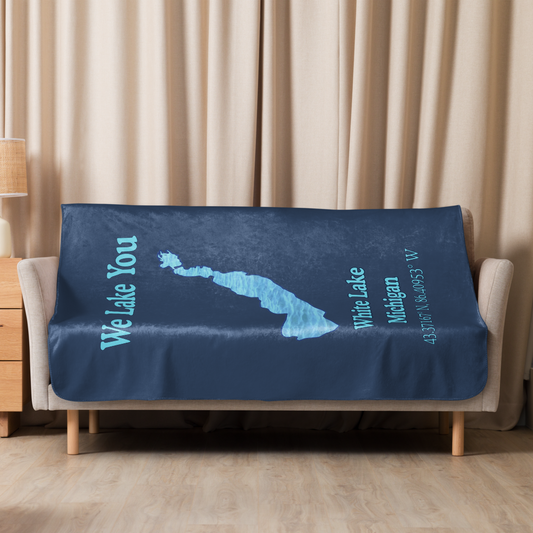 White Lake Sherpa Blanket