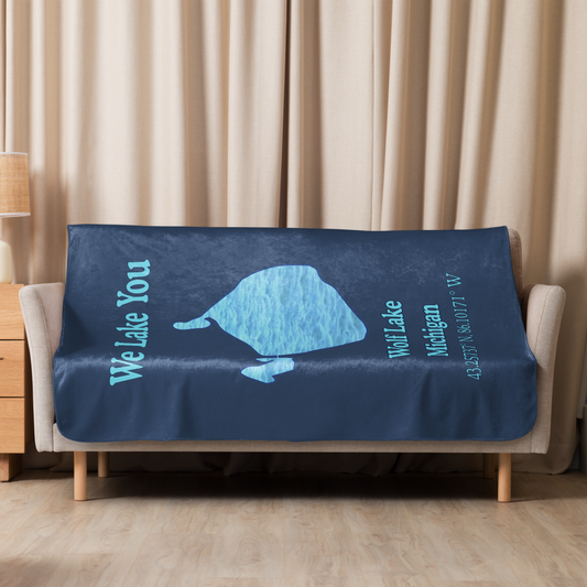 Wolf Lake Sherpa Blanket