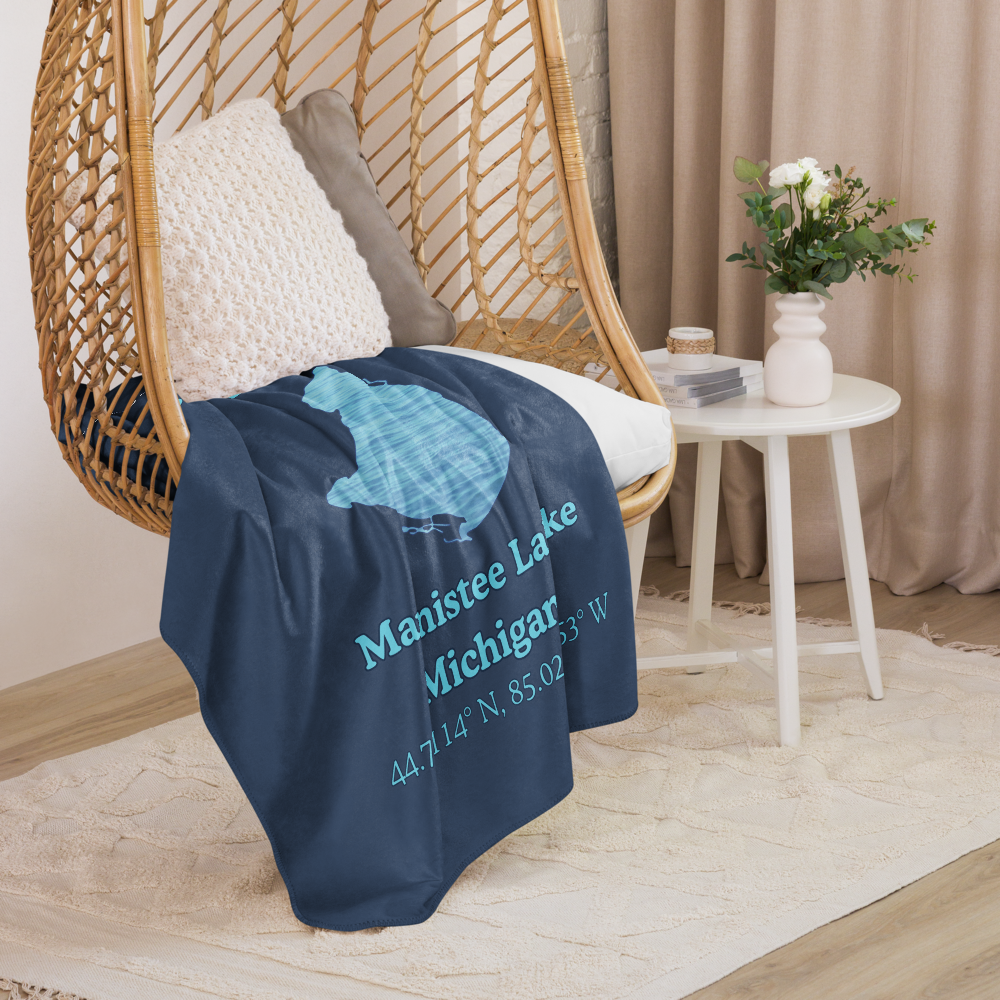 Manistee Lake Sherpa Blanket