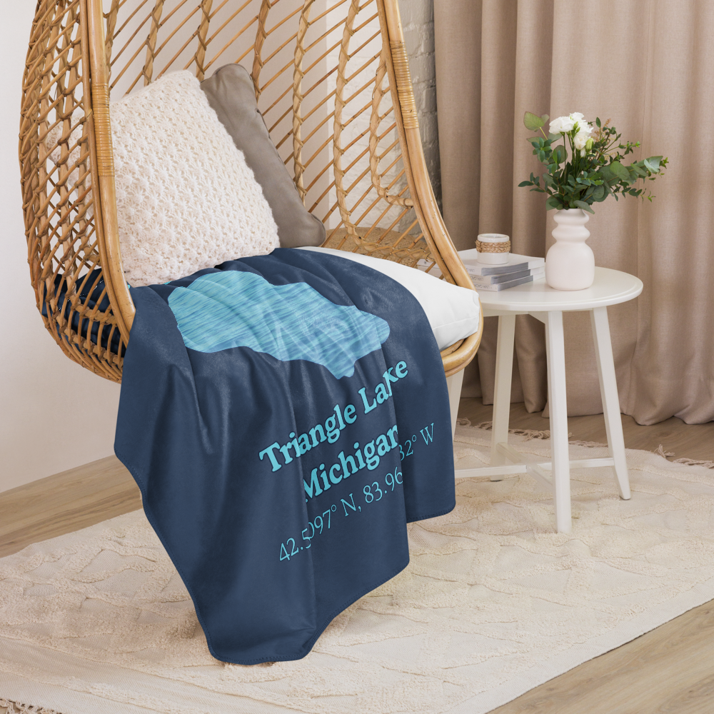 Triangle Lake Sherpa Blanket