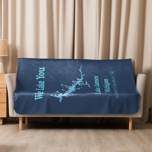 Lake James Sherpa Blanket