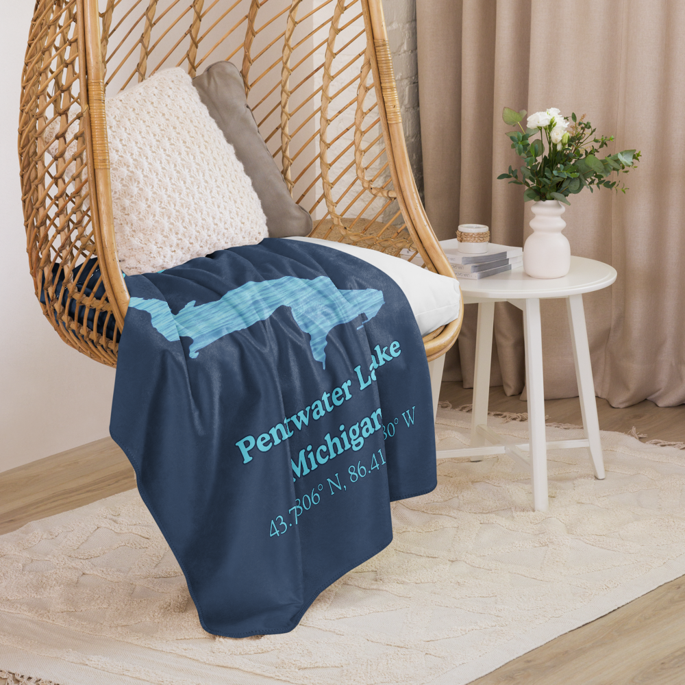 Pentwater Lake Sherpa Blanket
