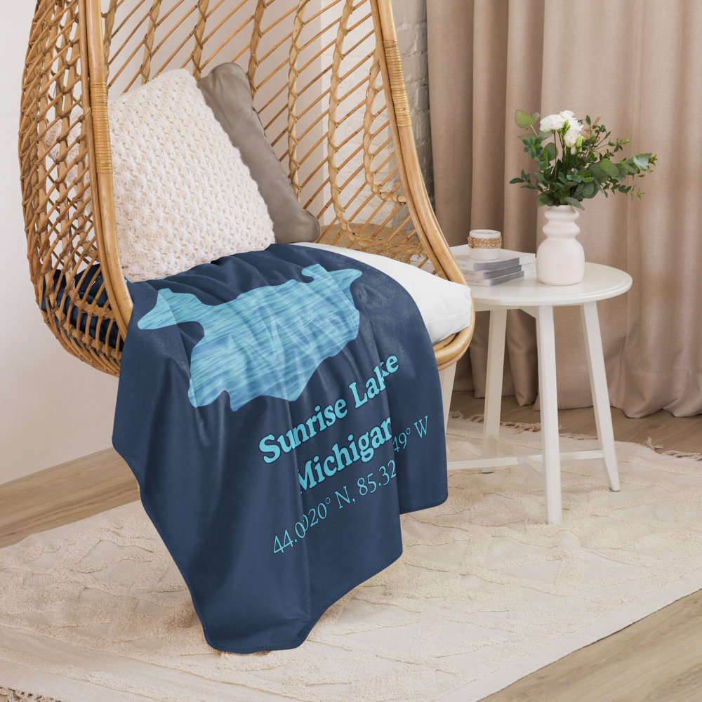 Sunrise Lake Sherpa Blanket
