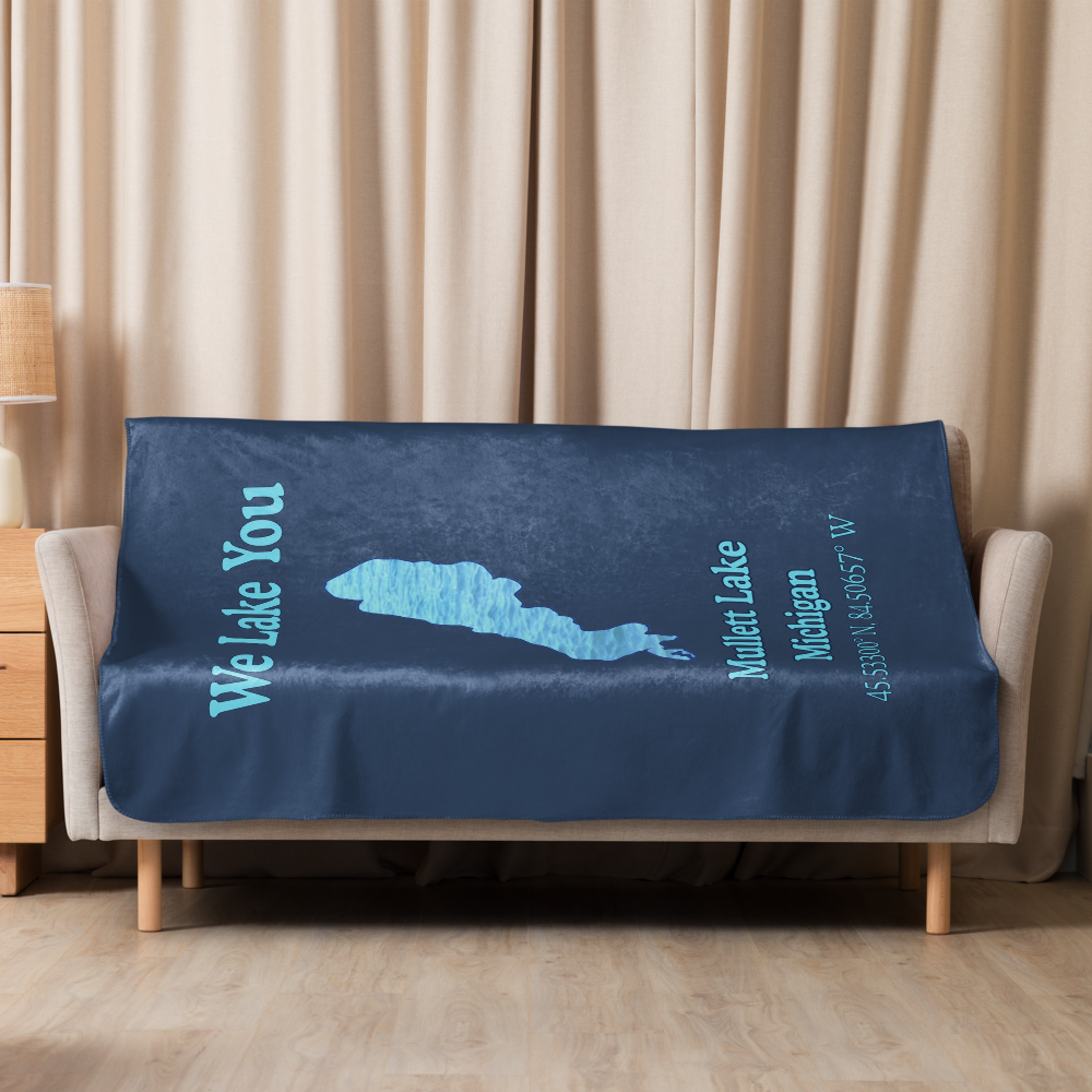 Mullett Lake Sherpa Blanket