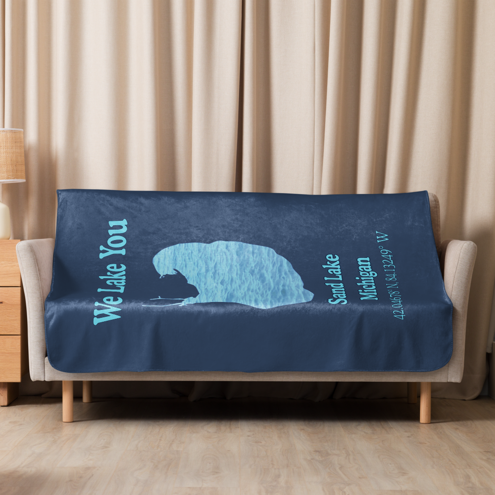 Sand Lake  Sherpa Blanket