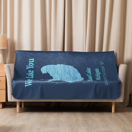 Sand Lake  Sherpa Blanket