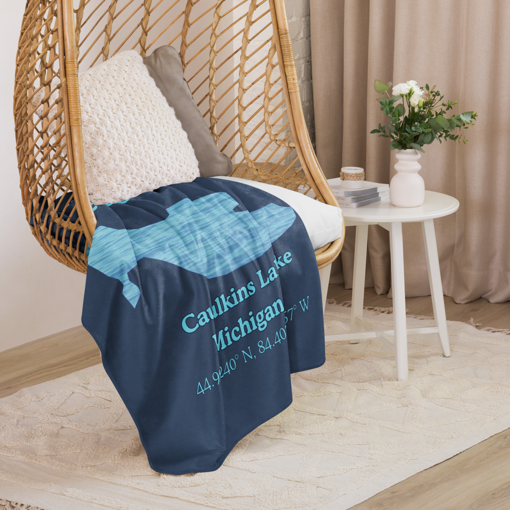 Caulkins Lake Sherpa Blanket