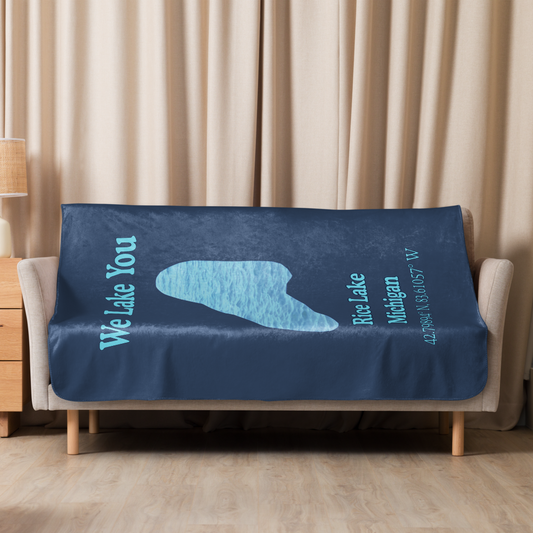 Rice Lake Sherpa Blanket