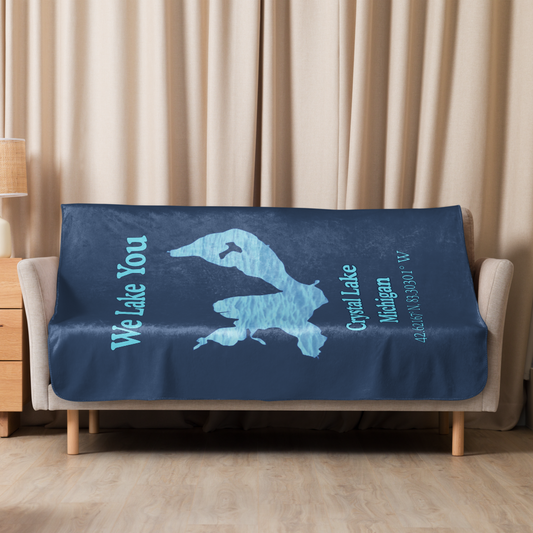 Crystal Lake Sherpa Blanket