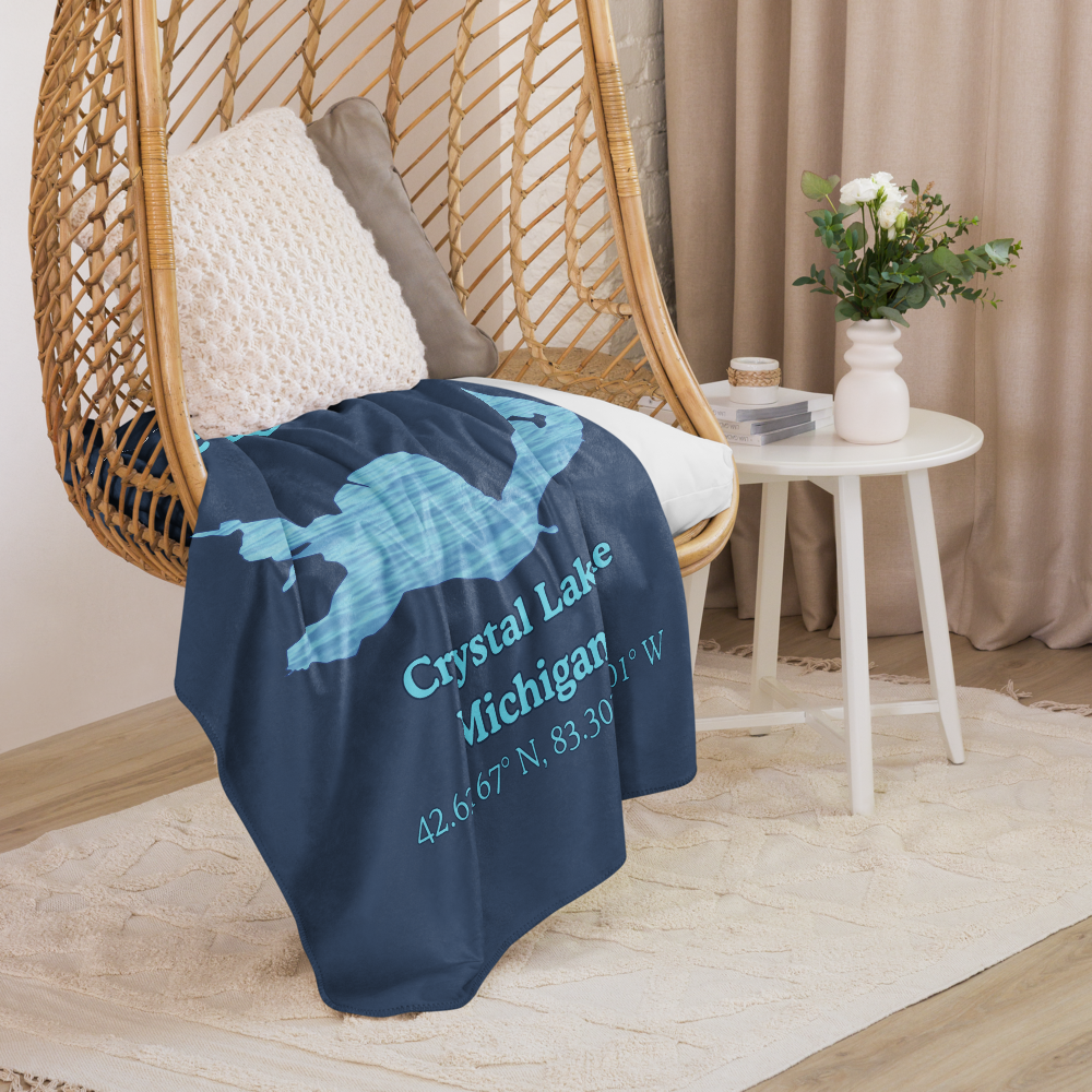 Crystal Lake Sherpa Blanket