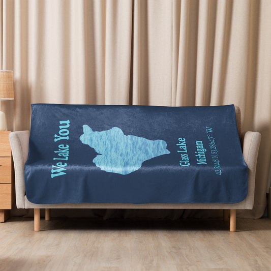 Glass Lake Sherpa Blanket