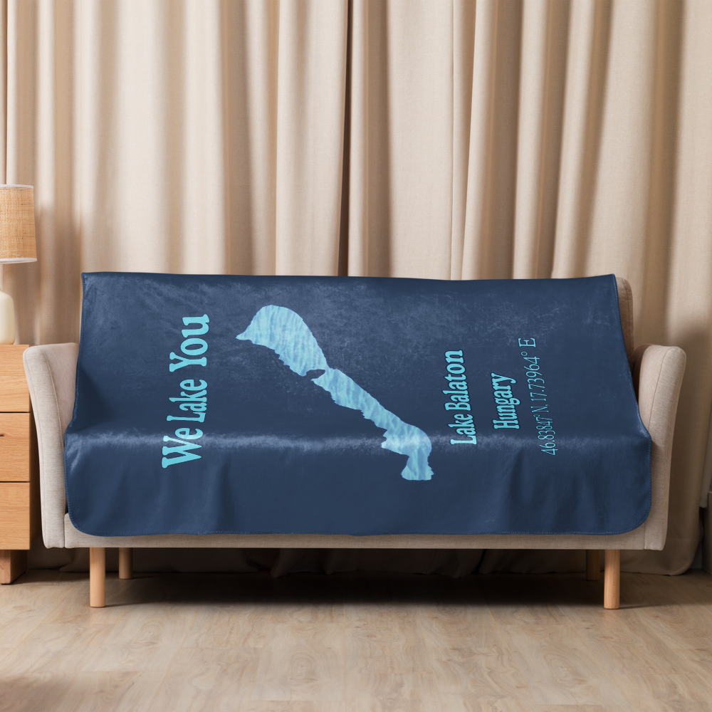Lake Balaton Sherpa Blanket