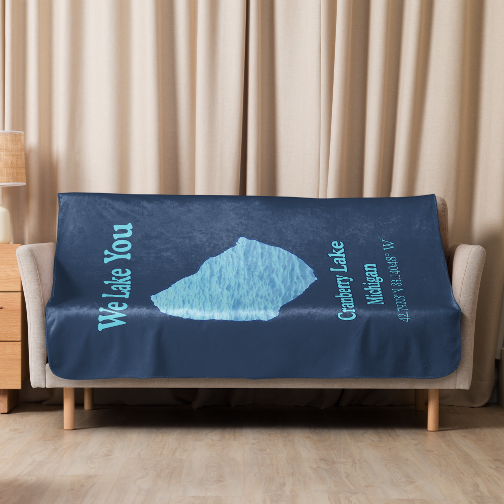 Cranberry Lake Sherpa Blanket