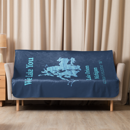 Lake Orion Sherpa blanket