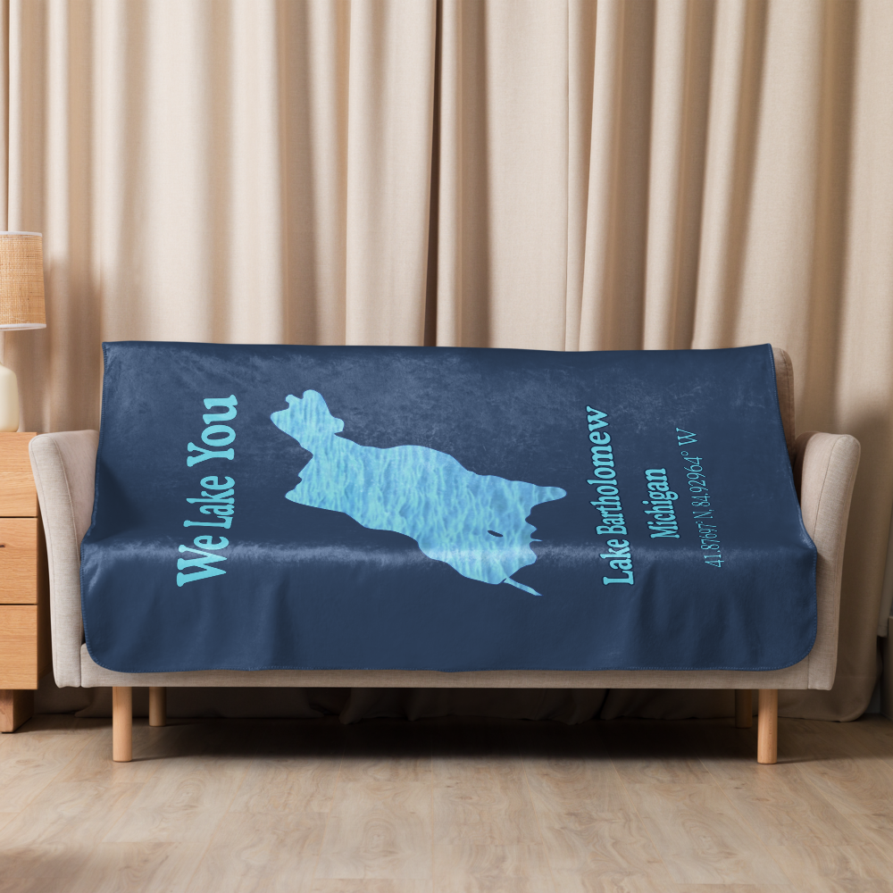 Lake Bartholomew Sherpa Blanket