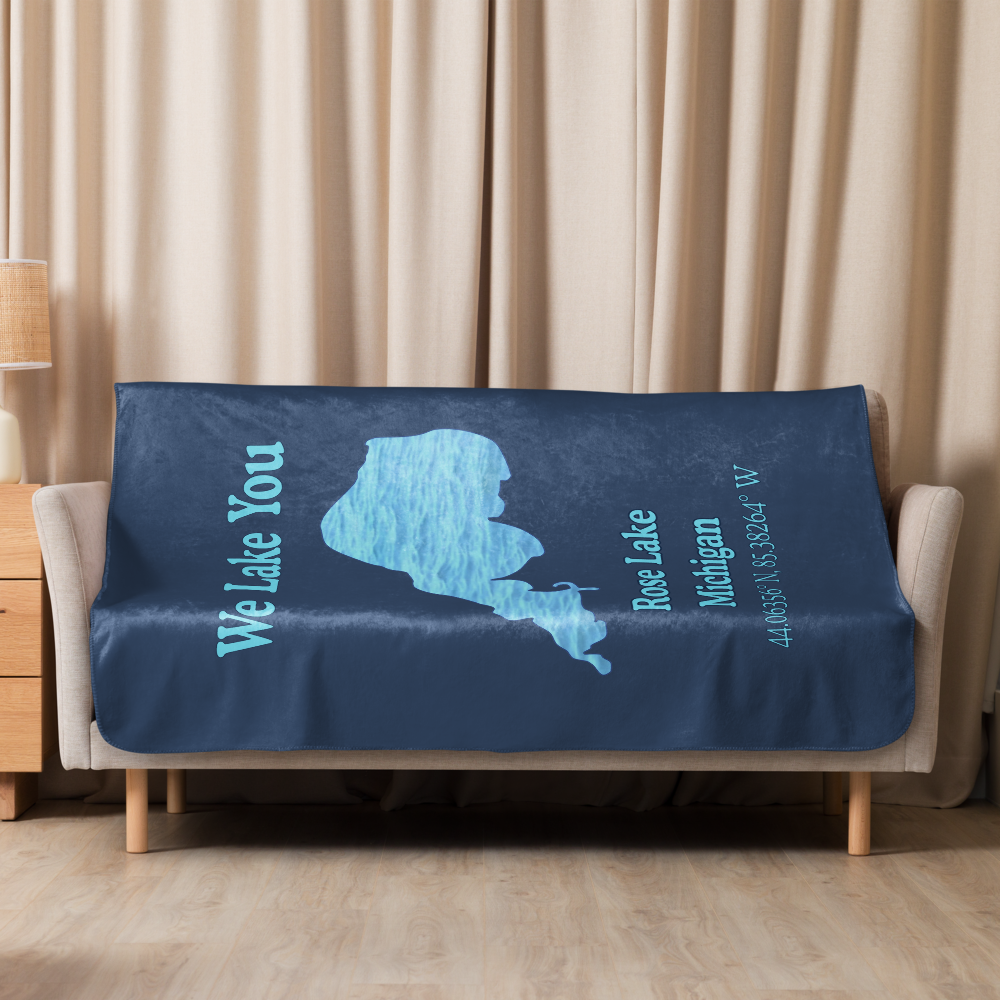 Rose Lake Sherpa Blanket