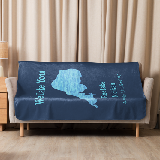 Rose Lake Sherpa Blanket