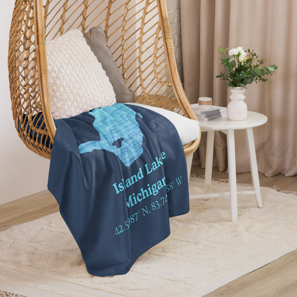 Island Lake Sherpa Blanket