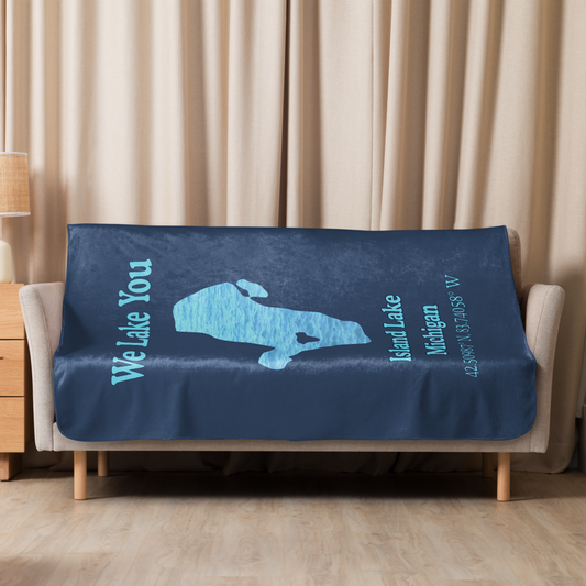 Island Lake Sherpa Blanket