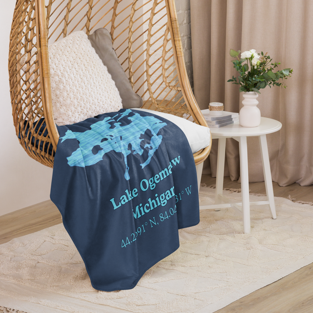 Lake Ogemaw Sherpa Blanket