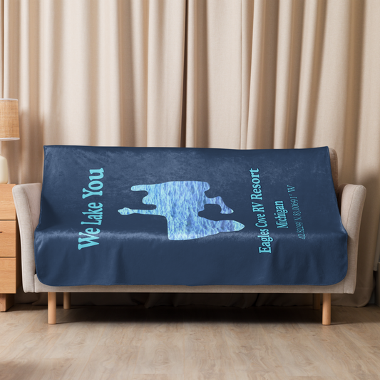 Eagles Cove RV Resort Sherpa Blanket
