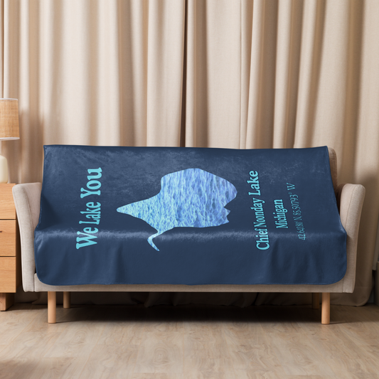 Chief Noonday Lake Sherpa Blanket
