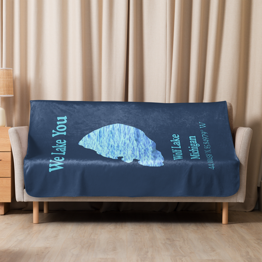 Wolf Lake Sherpa Blanket