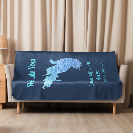 Lower Long Lake Sherpa Blanket