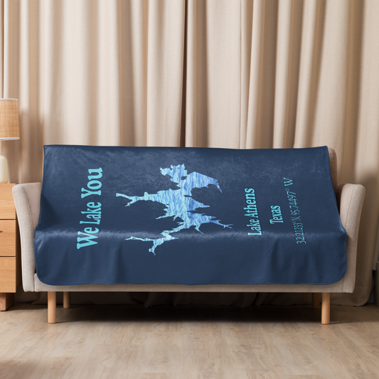 Lake Athens Sherpa Blanket